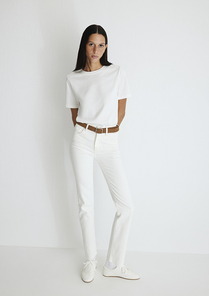 Viola Mavi Premium Beyaz Jean Pantolon - 0