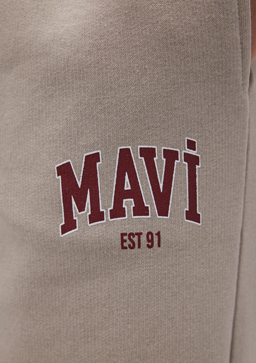 Mavi Logo Baskılı Antrasit Eşofman Altı_5