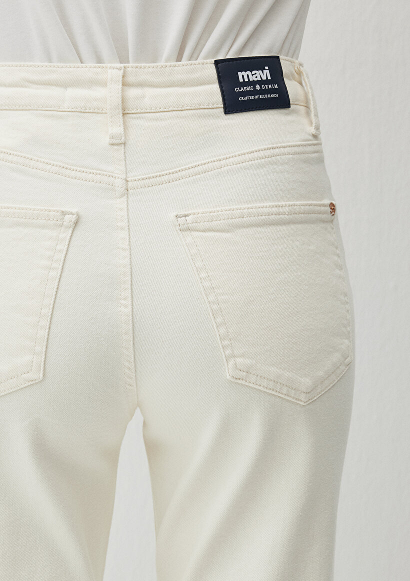 New York Classic Denim Ekru Jean Pantolon_6