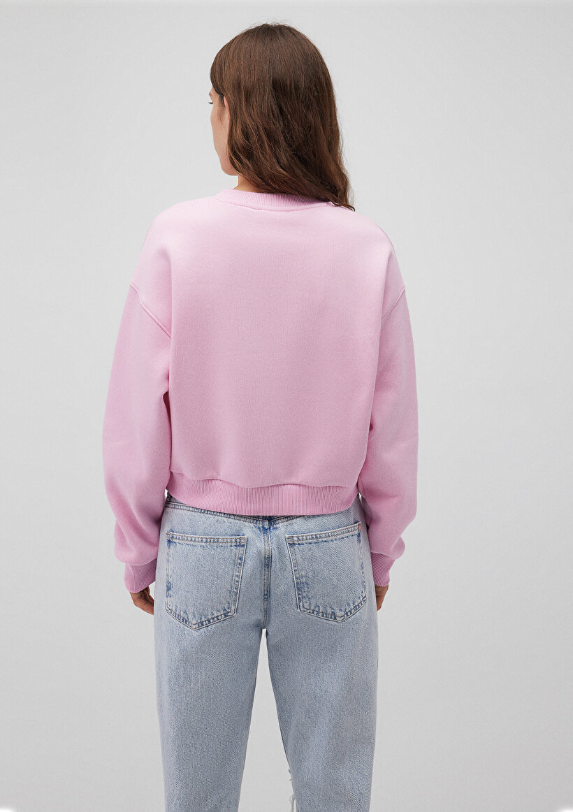 Pembe Basic Crop Sweatshirt_3