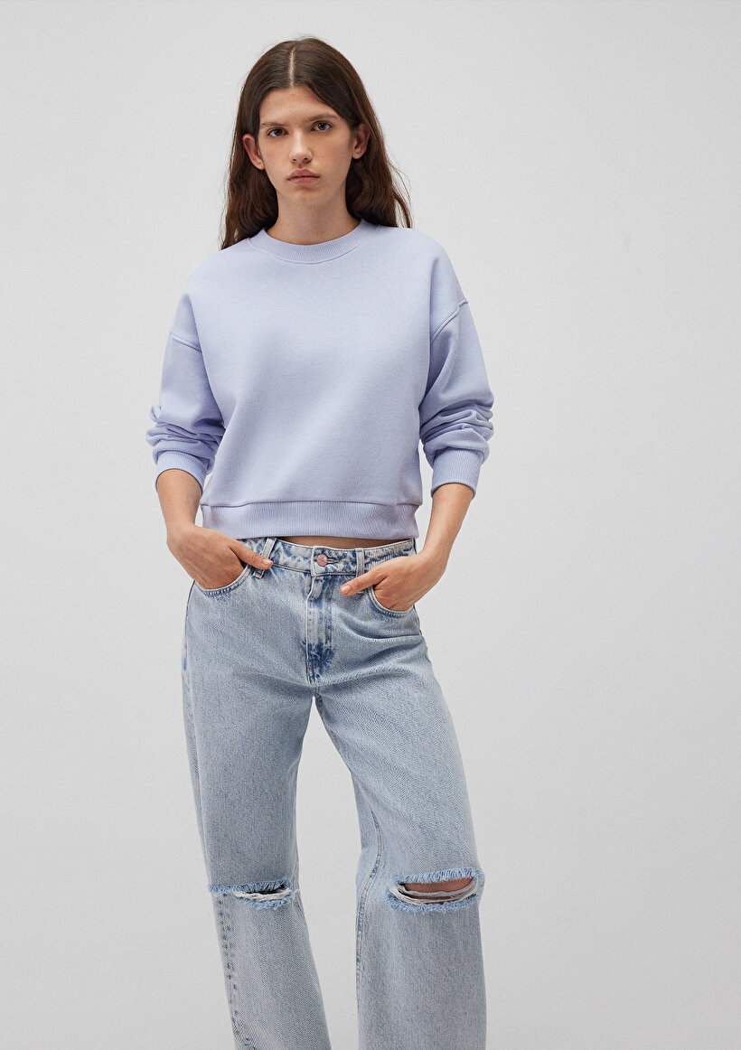 Mavi Basic Crop Sweatshirt