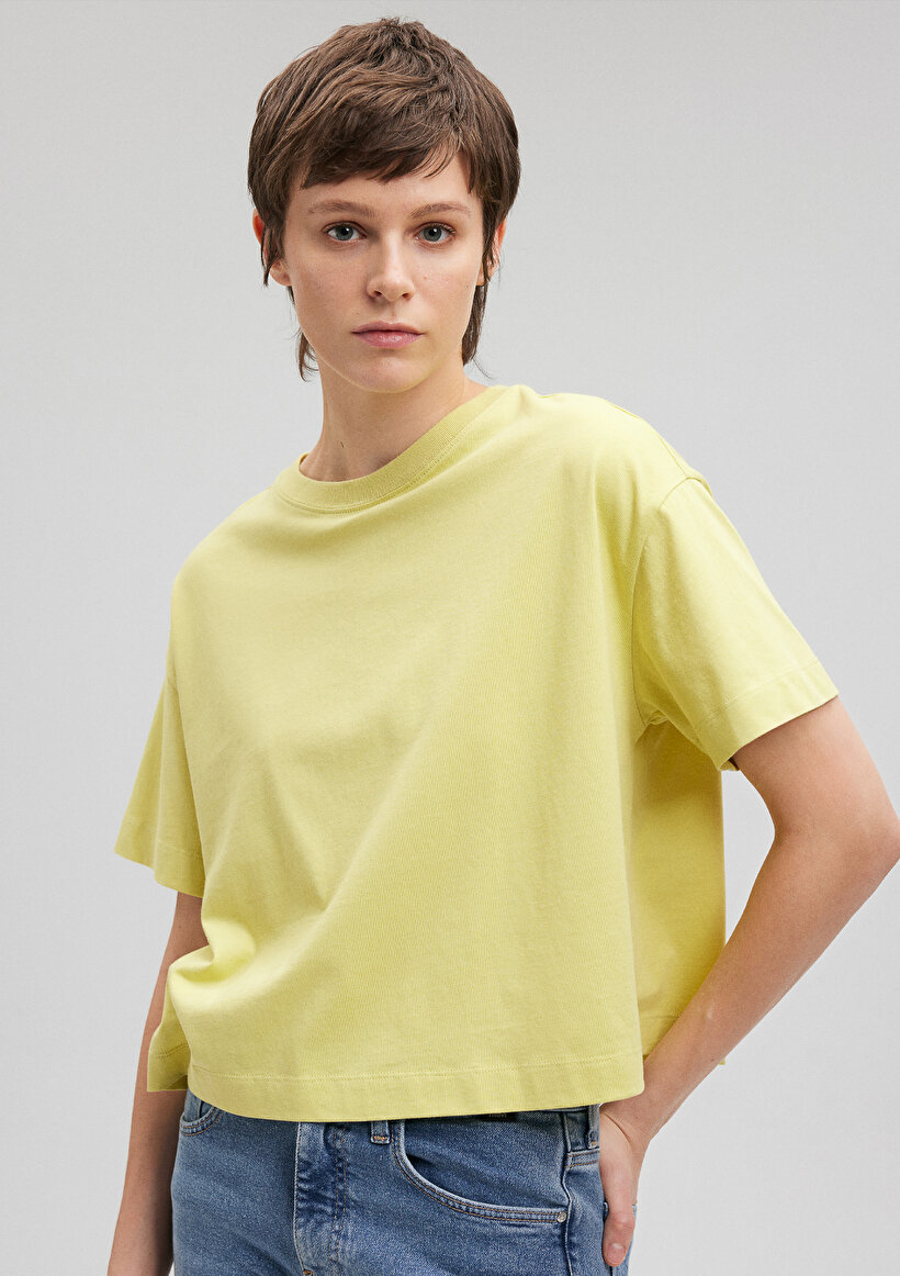 Sarı Basic Tişört - 0