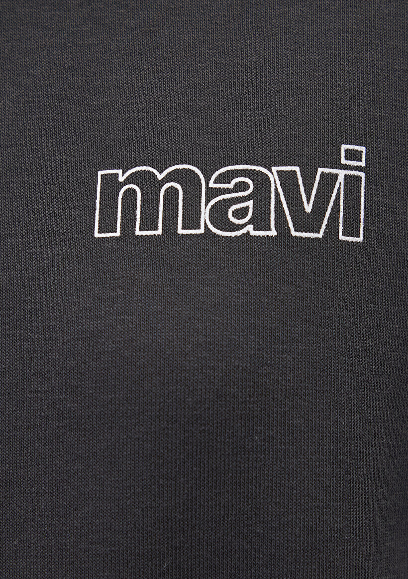 Mavi Logo Baskılı Antrasit Sweatshirt_6