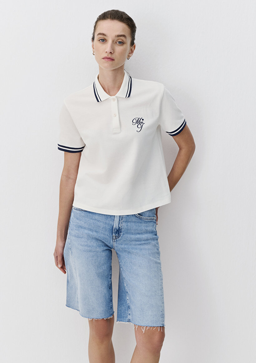 Zeynep Sönmez x Mavi Ekru Polo Tişört - 0
