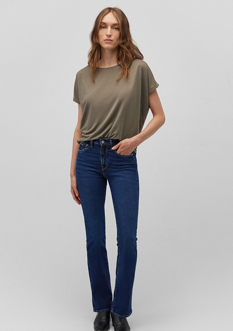 Lux Touch TENCEL TM Yeşil Basic Tişört_1