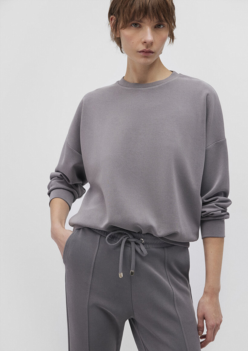 Lux Touch TENCEL TM Gri Modal Sweatshirt