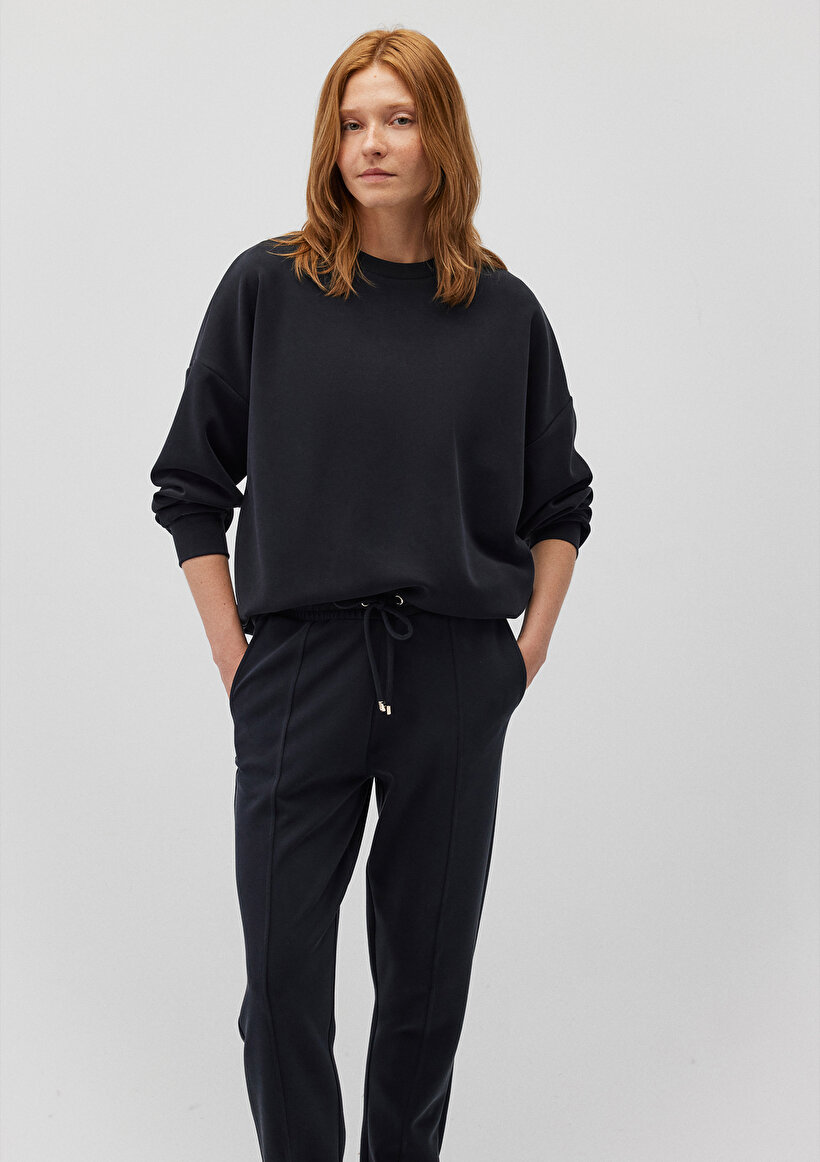 Lux Touch TENCEL TM Siyah Modal Sweatshirt