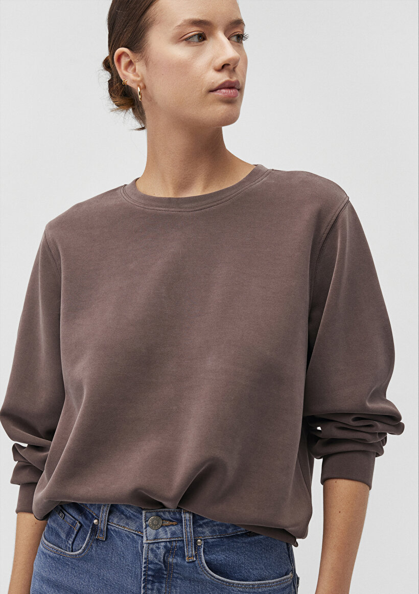 Kahverengi Tencel TM Modal Sweatshirt_0