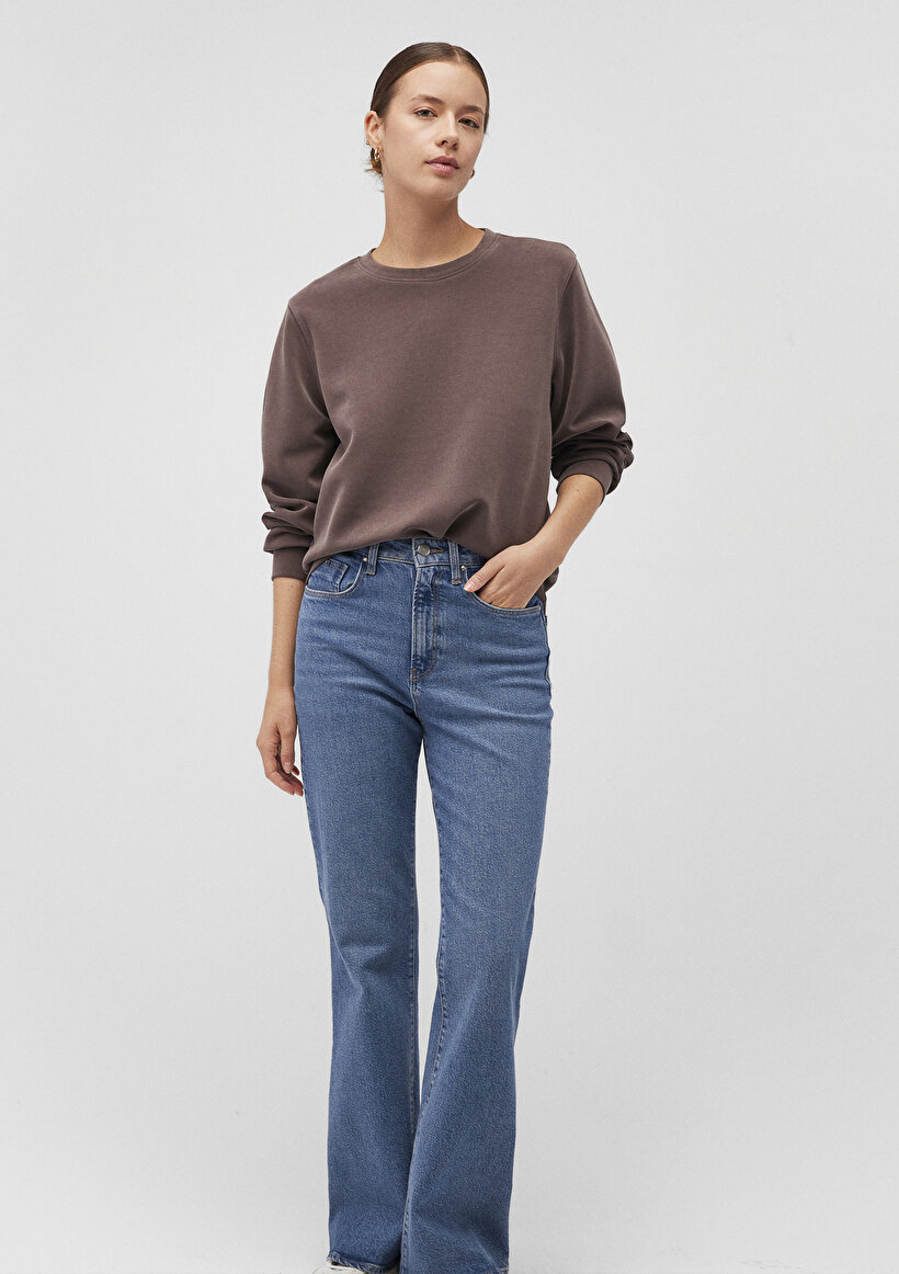 Kahverengi Tencel TM Modal Sweatshirt_1