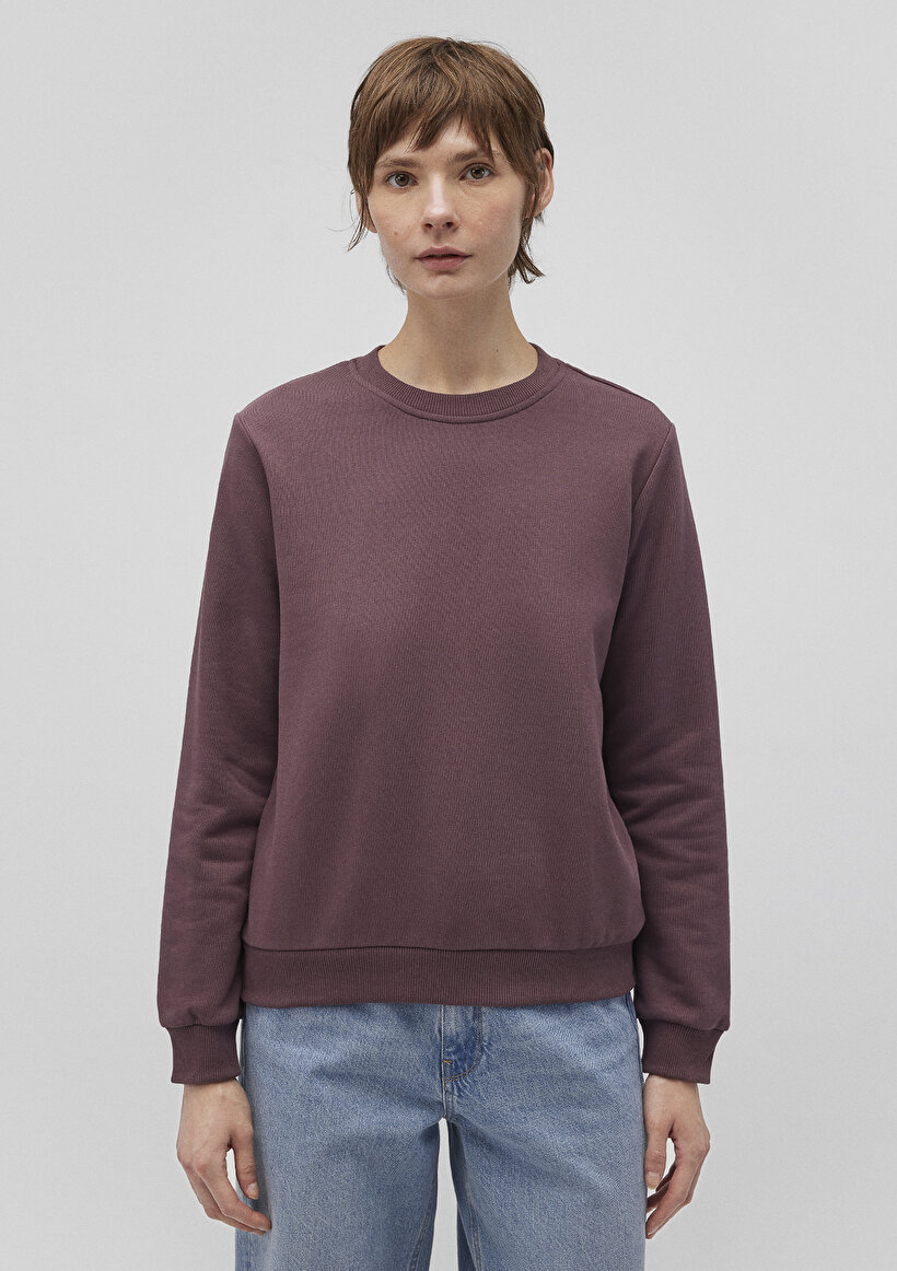 Bisiklet Yaka Kahverengi Sweatshirt_2