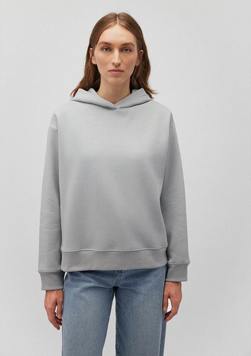 Kapüşonlu Gri Sweatshirt_2