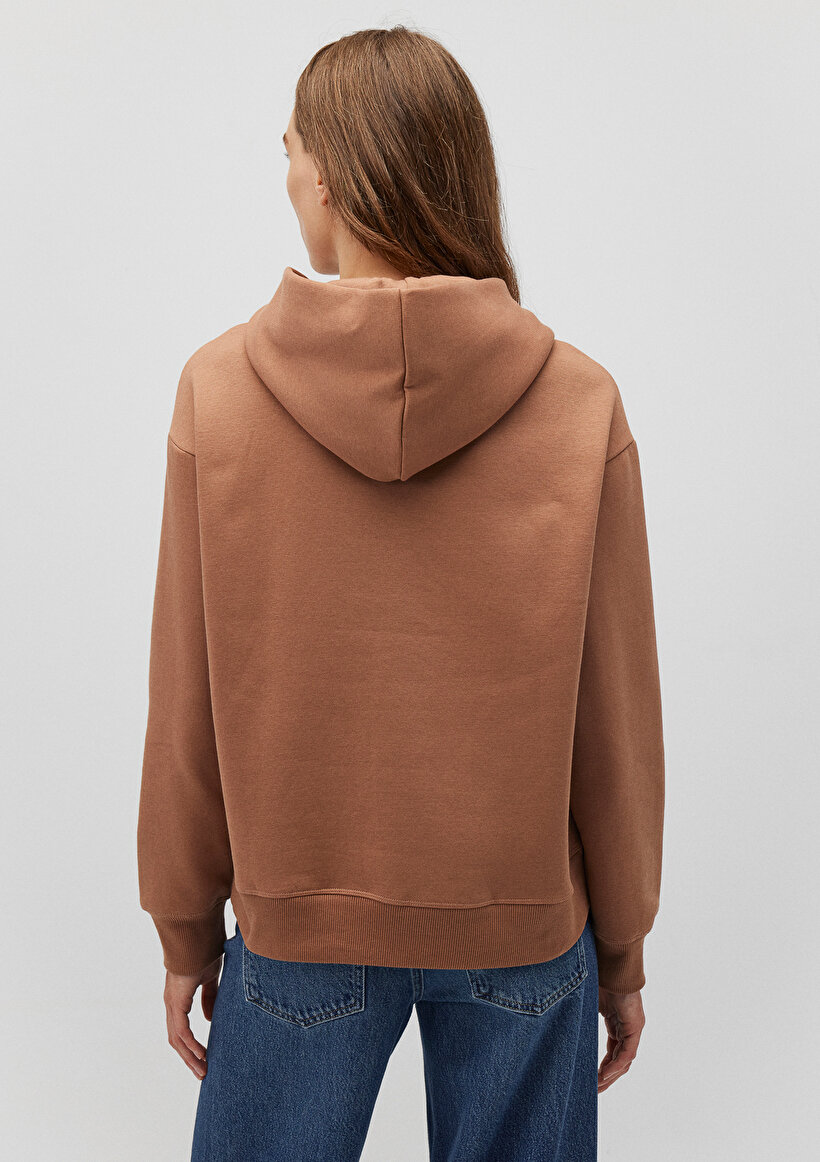 Kapüşonlu Kahverengi Sweatshirt_3