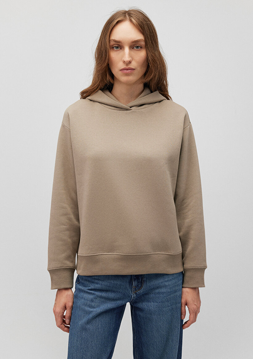 Kapüşonlu Kahverengi Sweatshirt_2