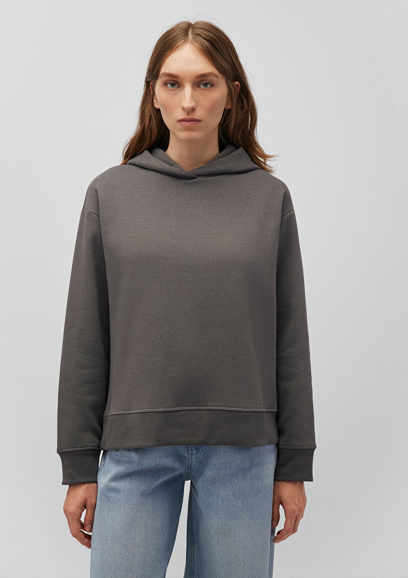 Kapüşonlu Gri Sweatshirt_2