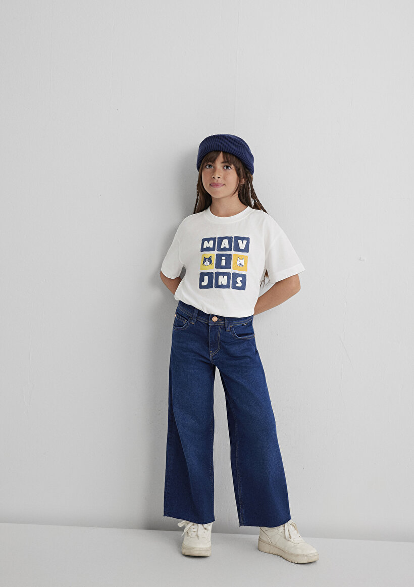 Mavi Jeans Baskılı Ekru Tişört - 0