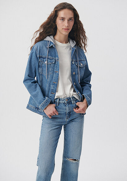 Karla Mavi 90s Jean Ceket - 0