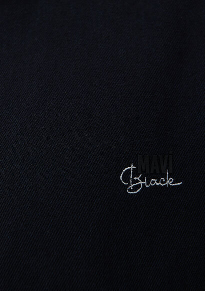 Roy Lux Black Gece Mavisi Jean Gömlek_3