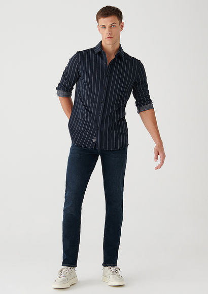 KVNÇ Serisi Gece Mavi 90s Urban Black Jean Pantolon - 1