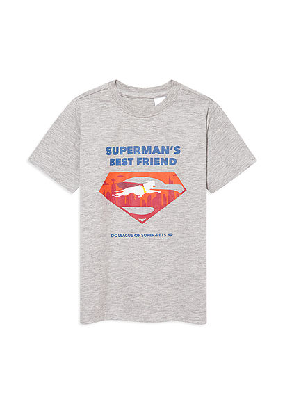 Supermans Best Friend Baskılı Tişört - 0