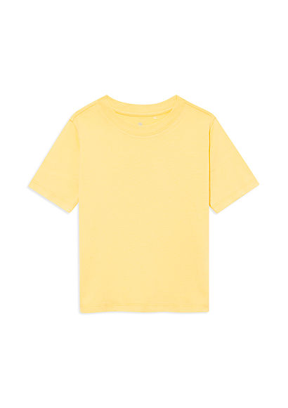 Sarı Basic Tişört - 0