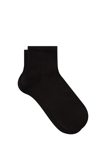 Siyah Patik Çorap - 0