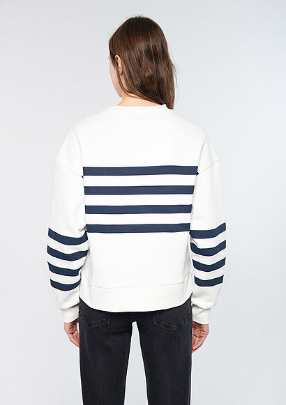 Çizgili Sweatshirt - 3