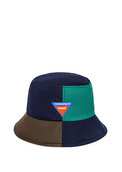 Freedom of Space X Mavi Yeşil Bucket Şapka