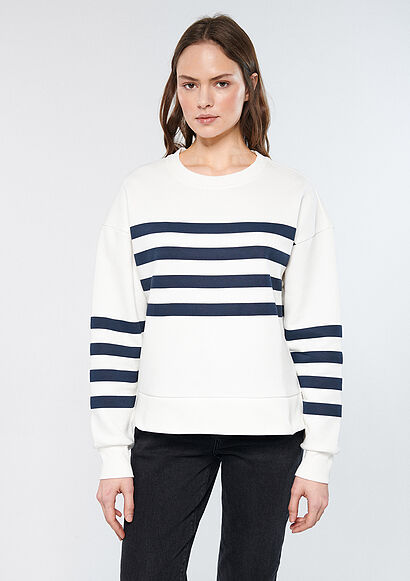 Çizgili Sweatshirt - 2
