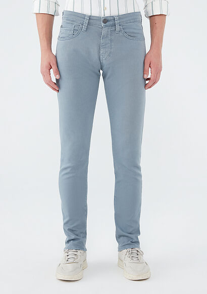 Jake Puslu Mavi Comfort Gabardin Pantolon_1