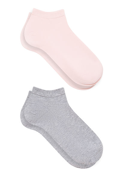 2li Tatlı Pembe Patik Çorap - 0