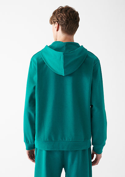 Mavi Pro Baskılı Kap&uuml;şonlu Yeşil Sweatshirt - 2