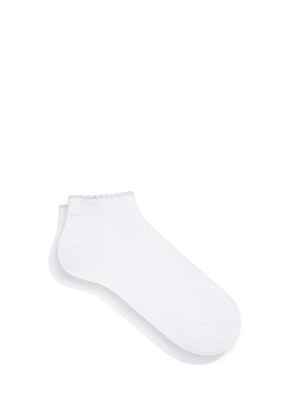 Beyaz Patik Çorabı - 0