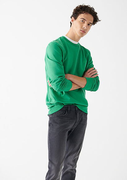 Bisiklet Yaka Yeşil Sweatshirt2