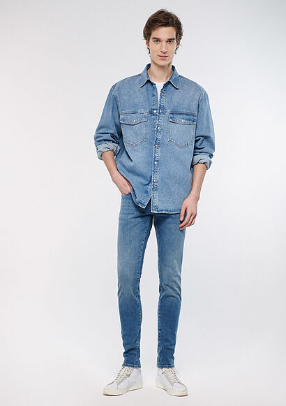 James Tozlu Vintage Premium Bue Jean Pantolon