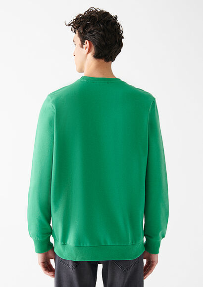 Bisiklet Yaka Yeşil Sweatshirt4