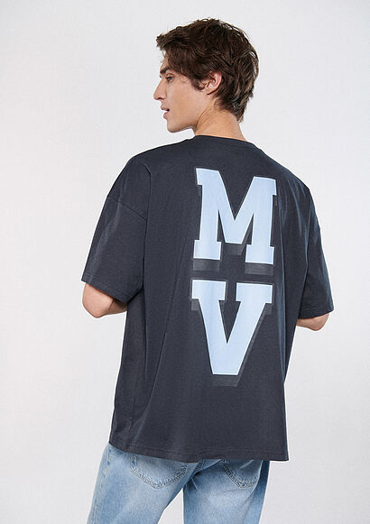 MVTR91 Baskılı Siyah Tişört - 0