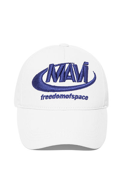 Freedom of Space X Mavi Logolu Beyaz Şapka