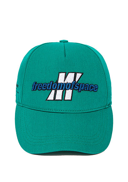 Freedom of Space X Mavi Logolu Yeşil Şapka