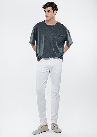 Milan Street Beyaz Jean Pantolon - 0